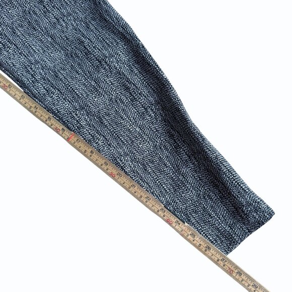 Athleta Delancey Herringbone Tights Womens L Navy High Waist Trouser Corpcore - Picture 9 of 11